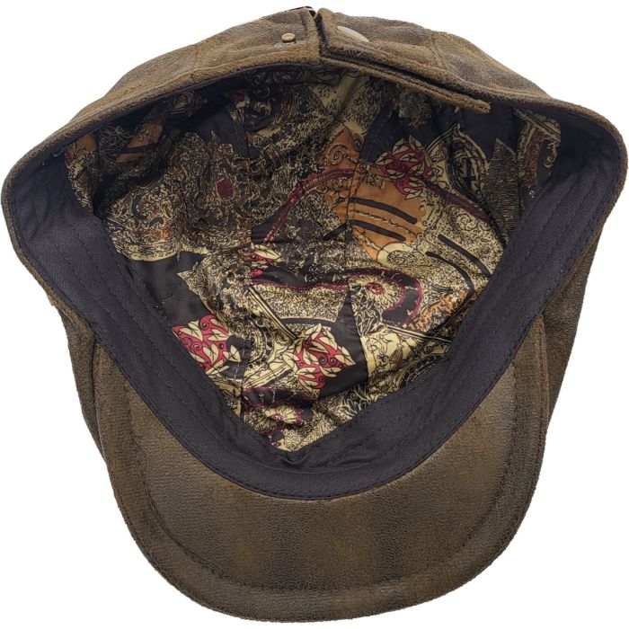 Faux Suede Leather Flat Cap