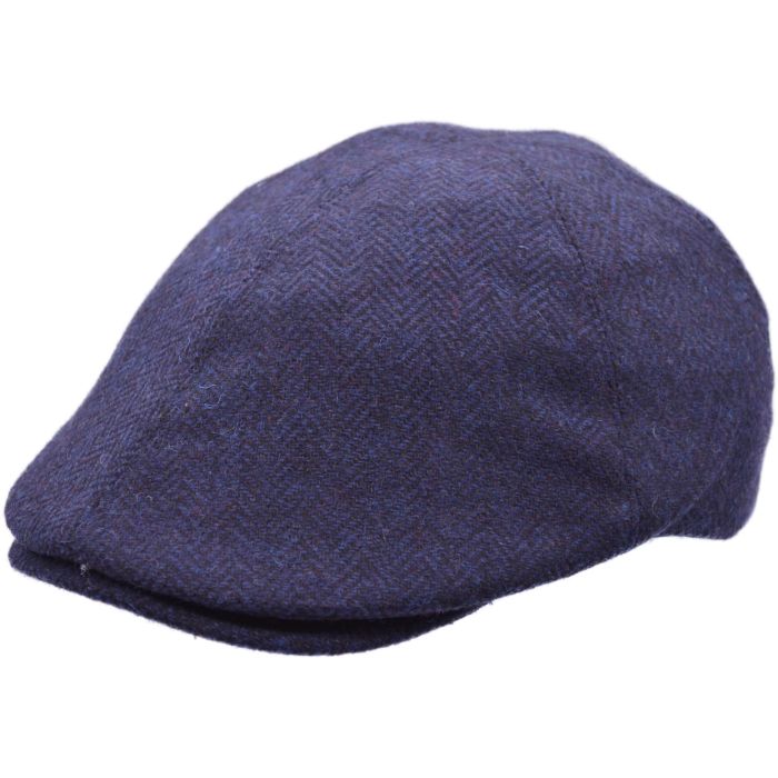 Herringbone Tweed Flat Cap