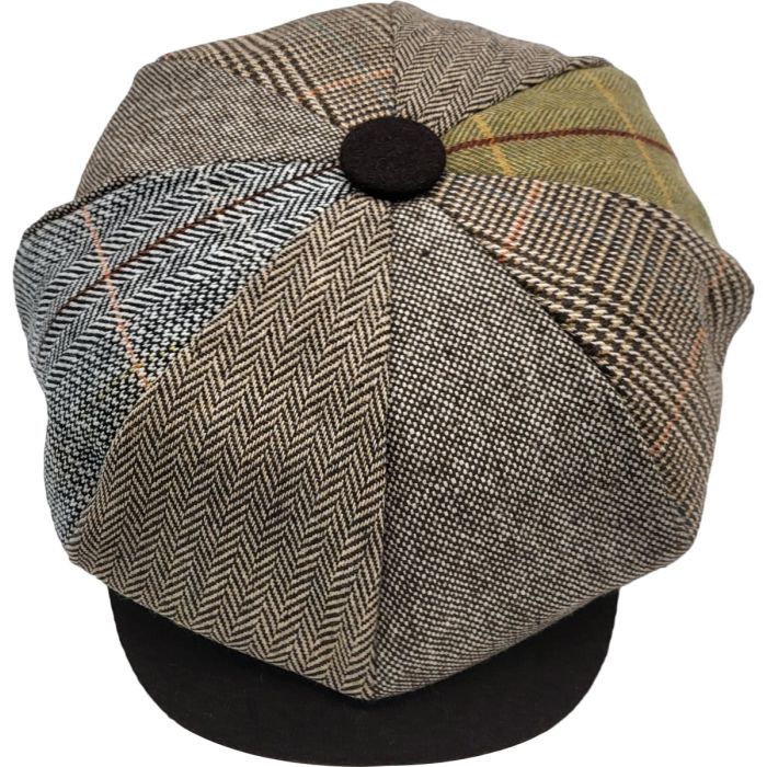 Patchwork Big Apple Newsboy Cap