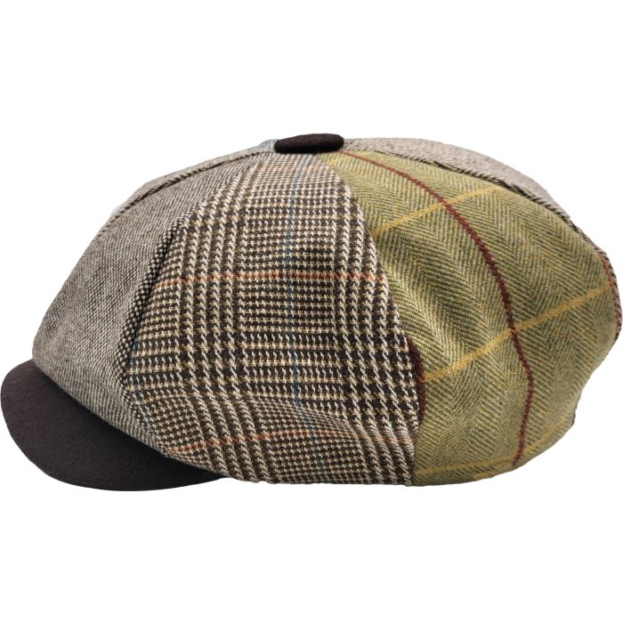 Patchwork Big Apple Newsboy Cap