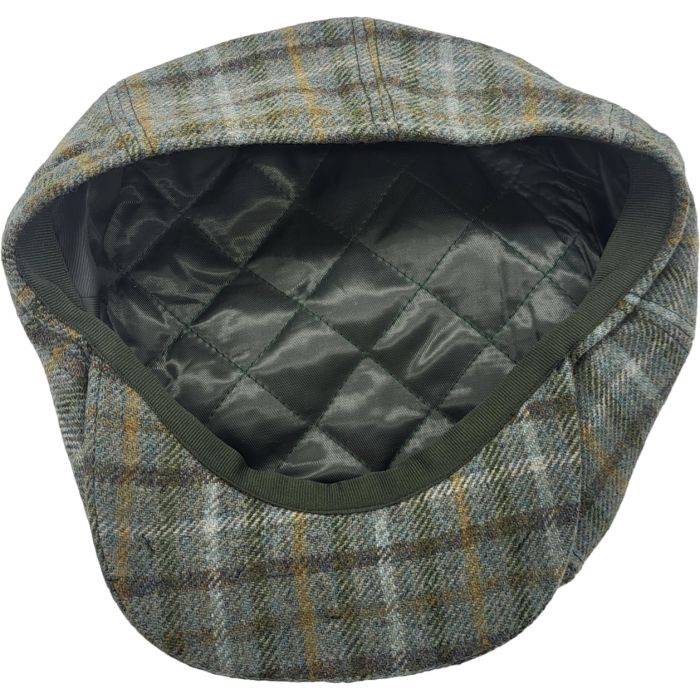 Wool Checked Newsboy Cap