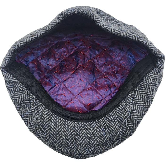 Herringbone Newsboy Cap