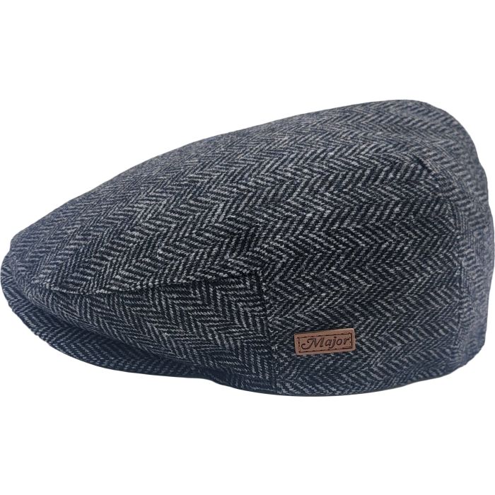 Classic Herringbone Flat Cap