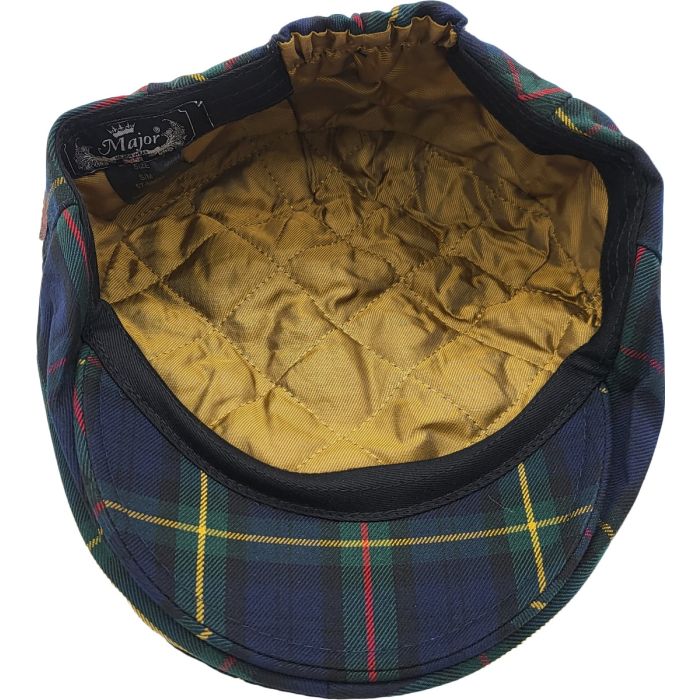 Scottish Blue Tartan Flat Cap
