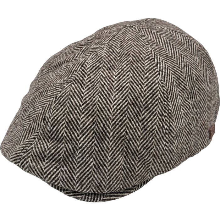 Herringbone Flat Cap