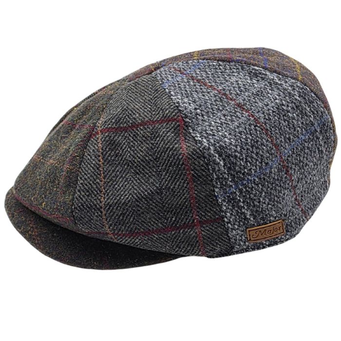 Wool Patchwork Newsboy Caps