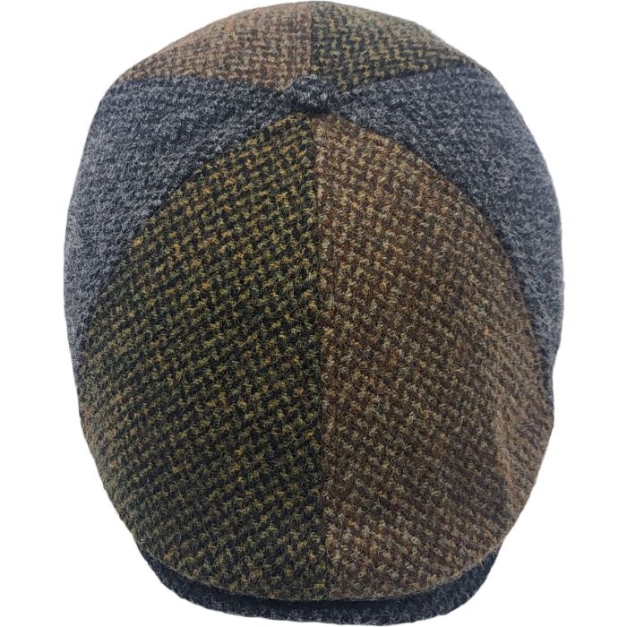 Barleycorn Pattern Patchwork 6-Panel Flat Cap