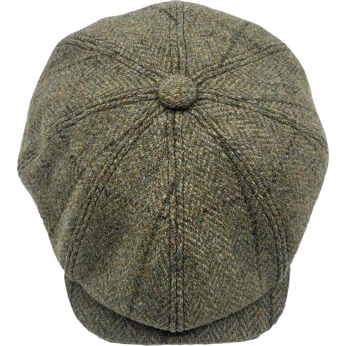 Classic Wool Olive Green Newsboy Cap