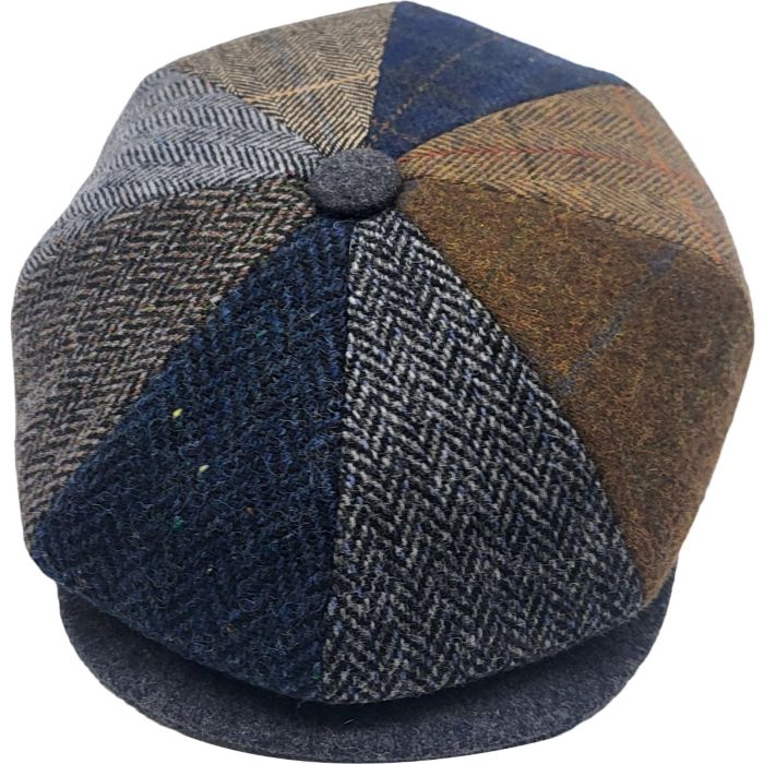 Patchwork Eight Panel Newsboy Cap