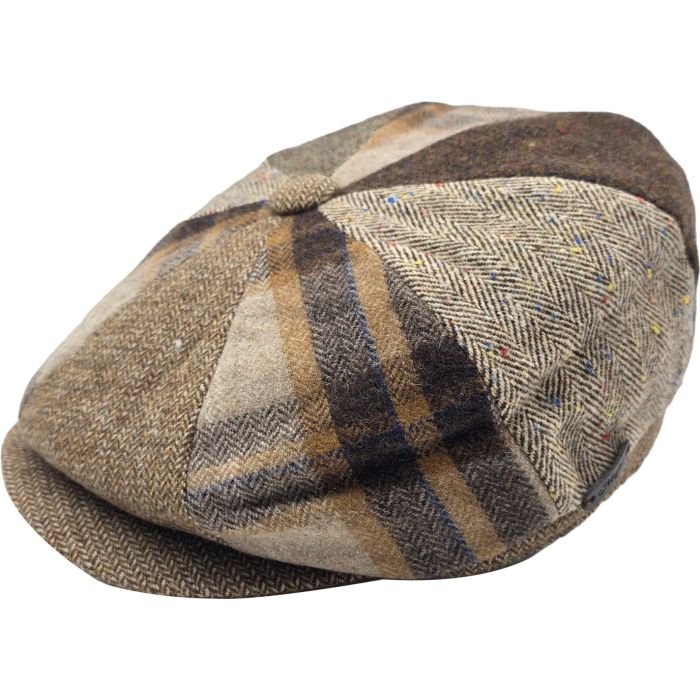 Patchwork Eight Panel Newsboy Cap