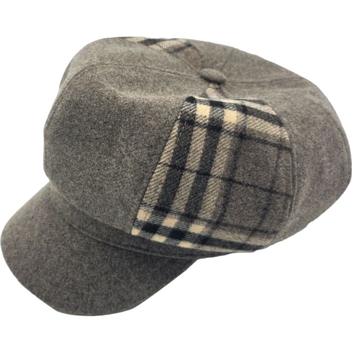 Womens Patchwork Newsboy Cap