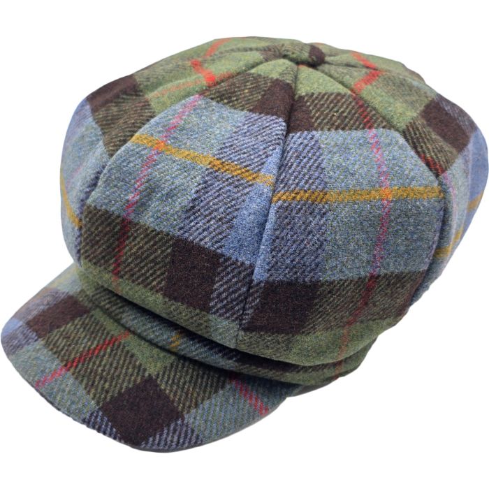Women’s Checked Tweed Newsboy Cap