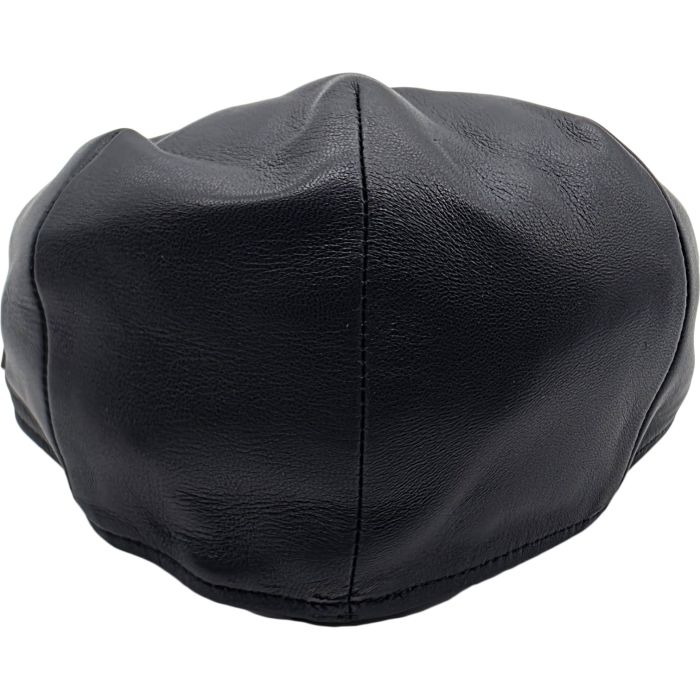 Genuine Leather Flat Cap