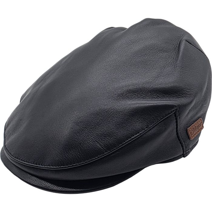 Genuine Leather Flat Cap