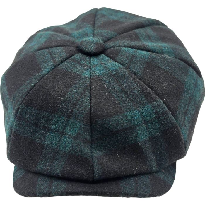 Checkered Pattern Newsboy Cap