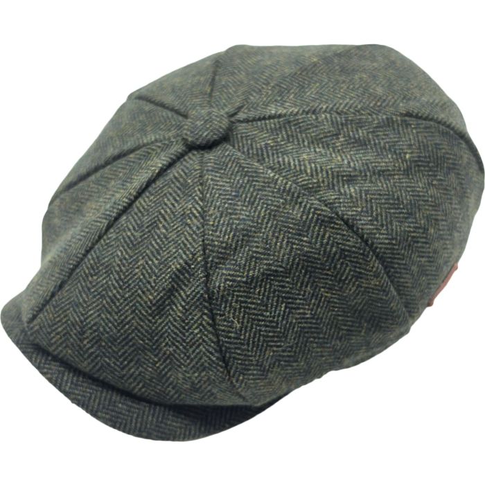 Classic Herringbone Newsboy Cap