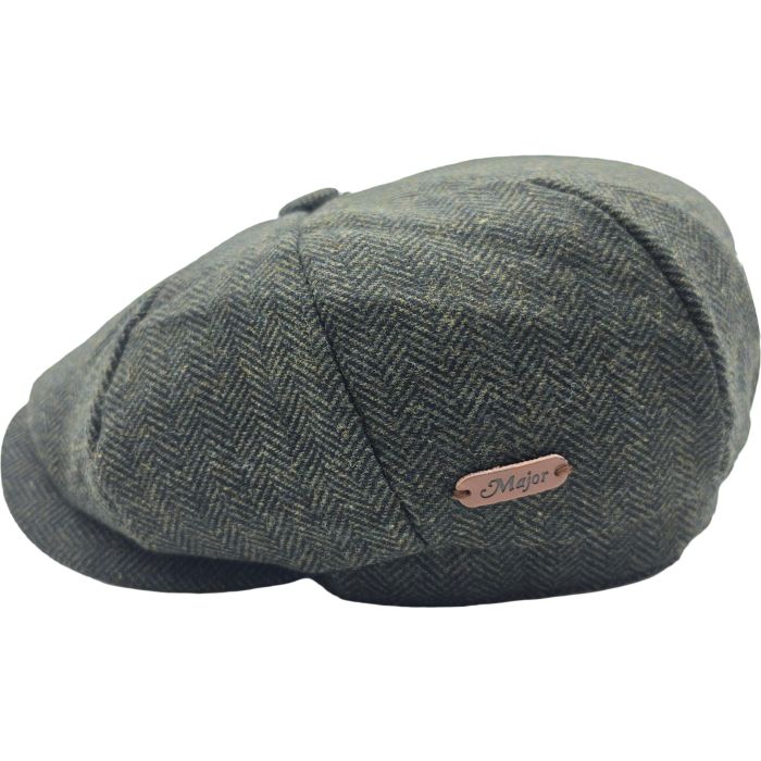 Classic Herringbone Newsboy Cap