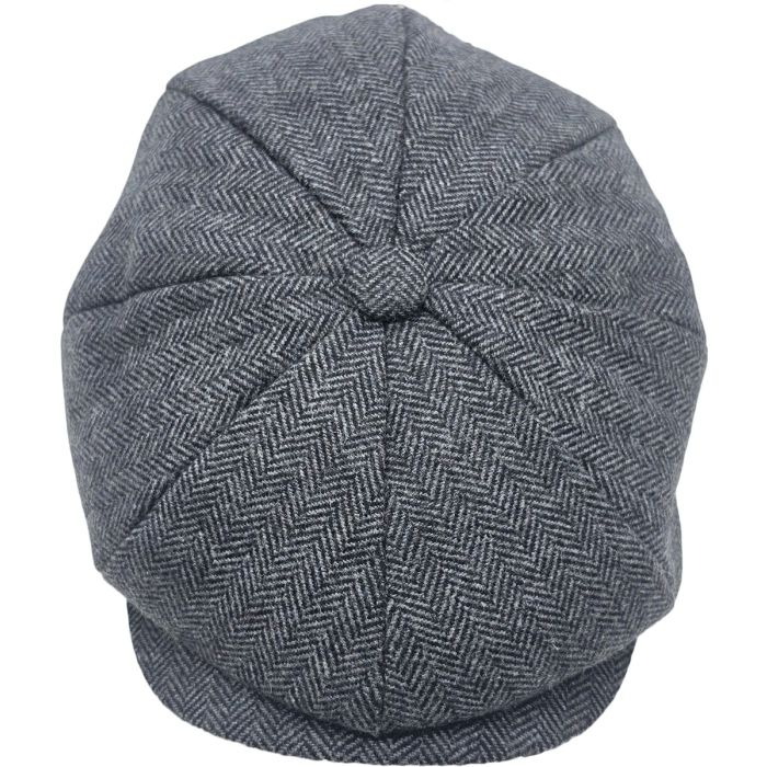 Classic Herringbone Newsboy Cap