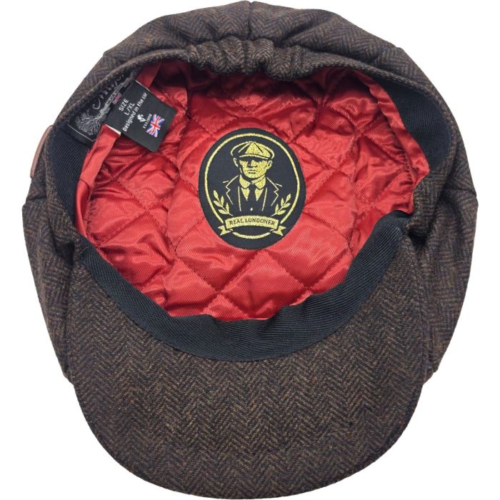 Classic Herringbone Newsboy Cap