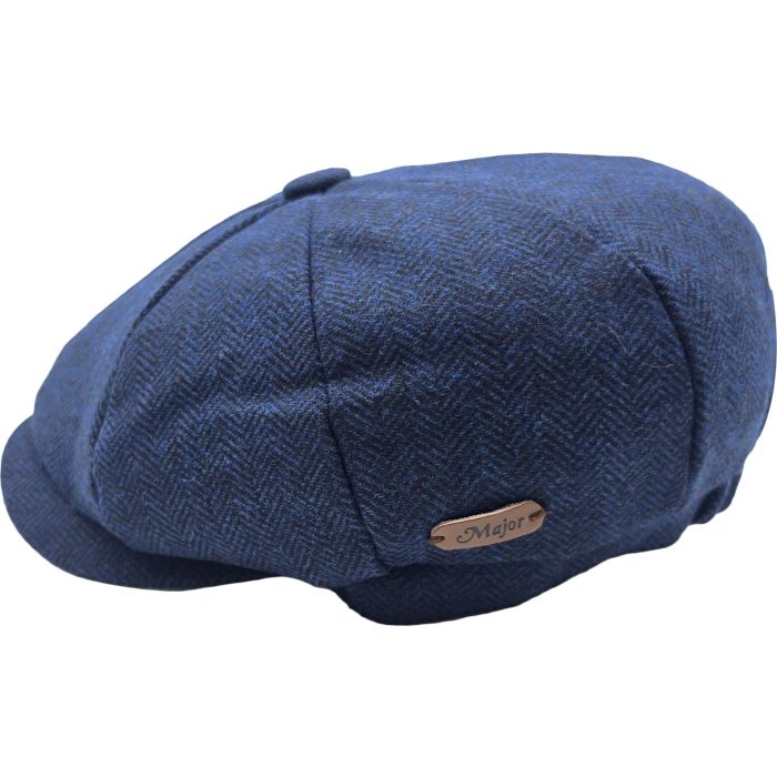 Classic Herringbone Newsboy Cap
