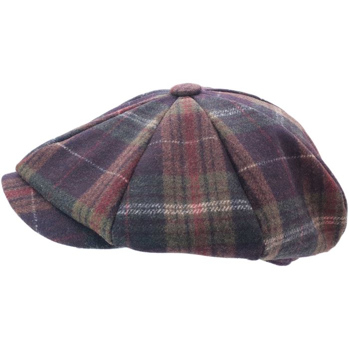 Checkered Newsboy Cap