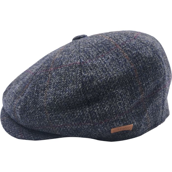 Patterned Wool Newsboy Cap