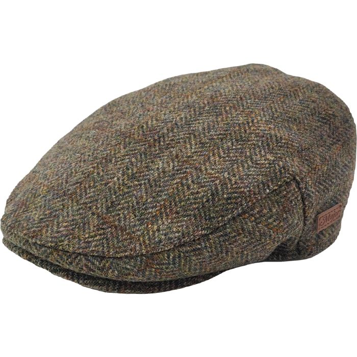 Classic Wool Multi-color Herringbone Flat Cap