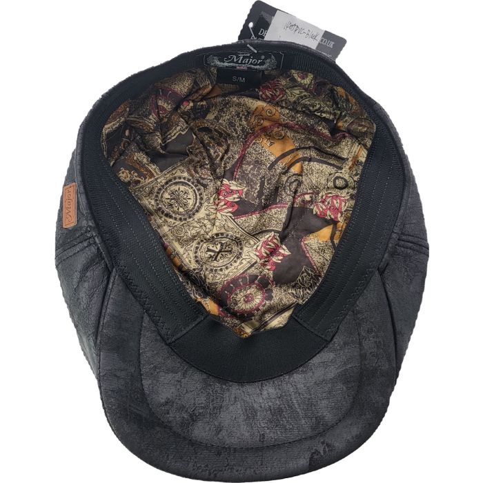 Classic Faux Leather Newsboy Cap