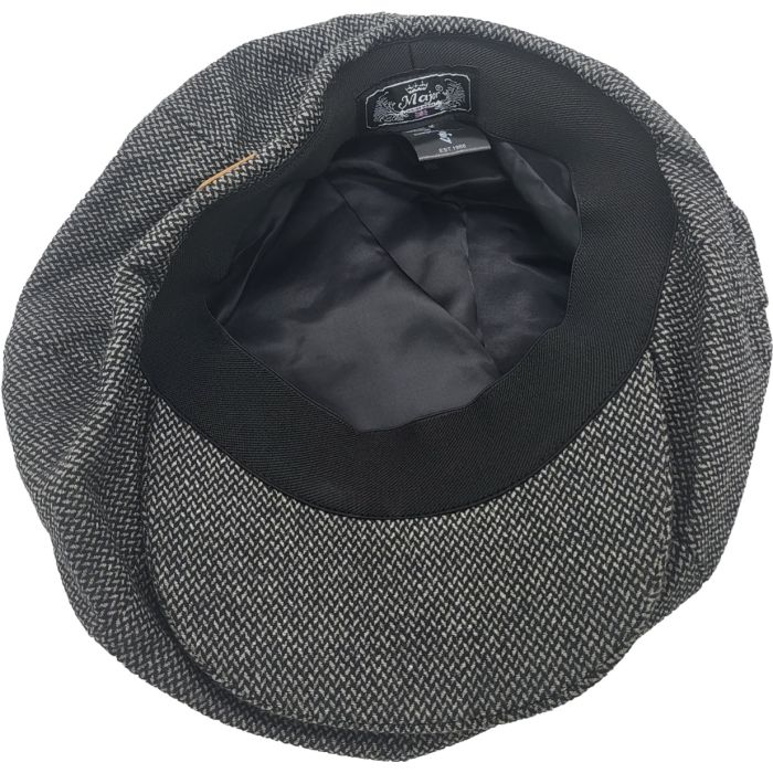 Large Wool Big Apple Newsboy Cap