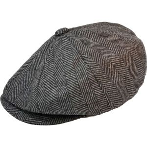Classic Herringbone Newsboy Cap