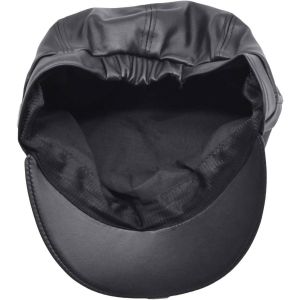 Womens PVC Newsboy Cap