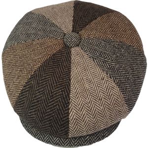 Patchwork Eight Panel Newsboy Cap