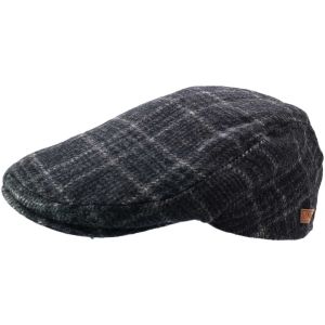 100% Wool Mens Twill Flat Cap