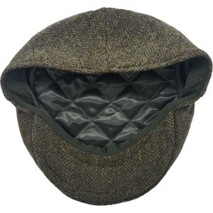 Herringbone Checked Flat Cap