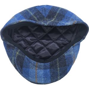 Classic Checked Wool Flat Cap