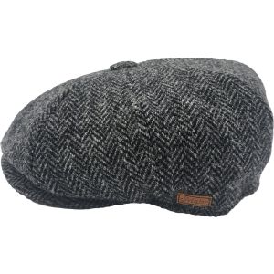 Classic Wool Herringbone Newsboy Cap
