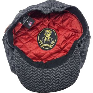 Classic Herringbone Newsboy Cap