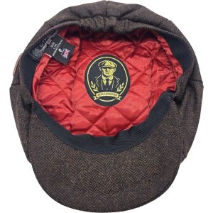 Classic Herringbone Newsboy Cap