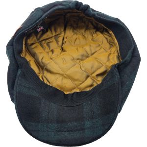 Plaid Wool Blend Newsboy Cap
