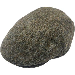 Herringbone Checked Flat Cap