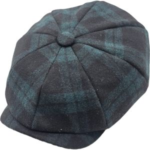 Checkered Pattern Newsboy Cap