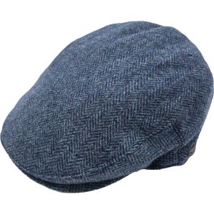 100% Wool Herringbone Flat Cap