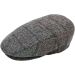Kids Grey Chekced Flat Cap