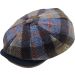 100% Wool Checked Newsboy Cap