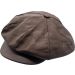 Big Apple Leather Newsboy Cap