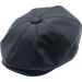 Classic Faux Leather Newsboy Cap