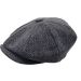 Classic Herringbone Newsboy Cap