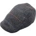 Kids Adjustable Checked Herringbone Flat Cap