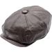 Genuine Leather Newsboy Cap