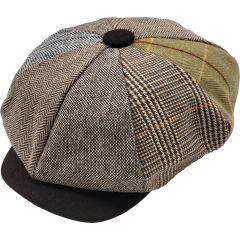 Patchwork Big Apple Newsboy Cap